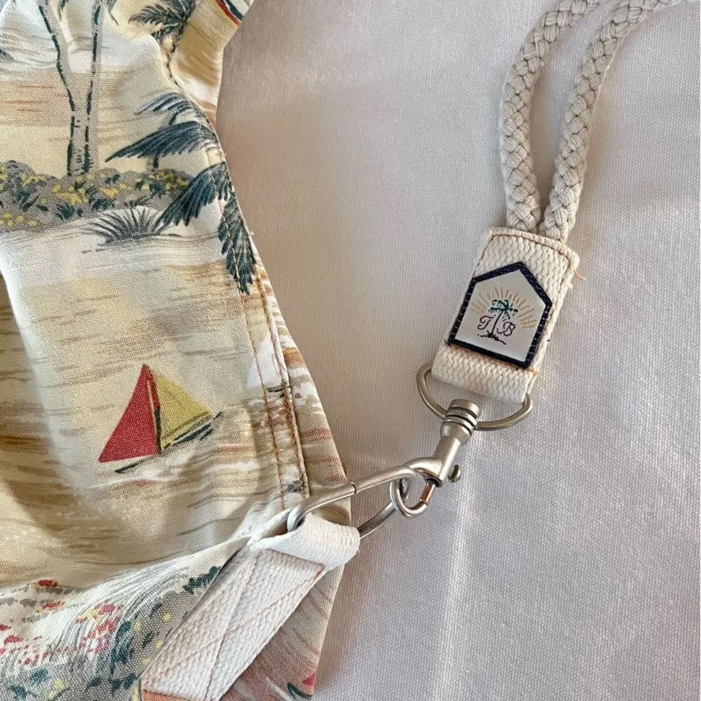 Vintage 90’s Tommy Bahama XL Cotton Drawstring Sling Bag